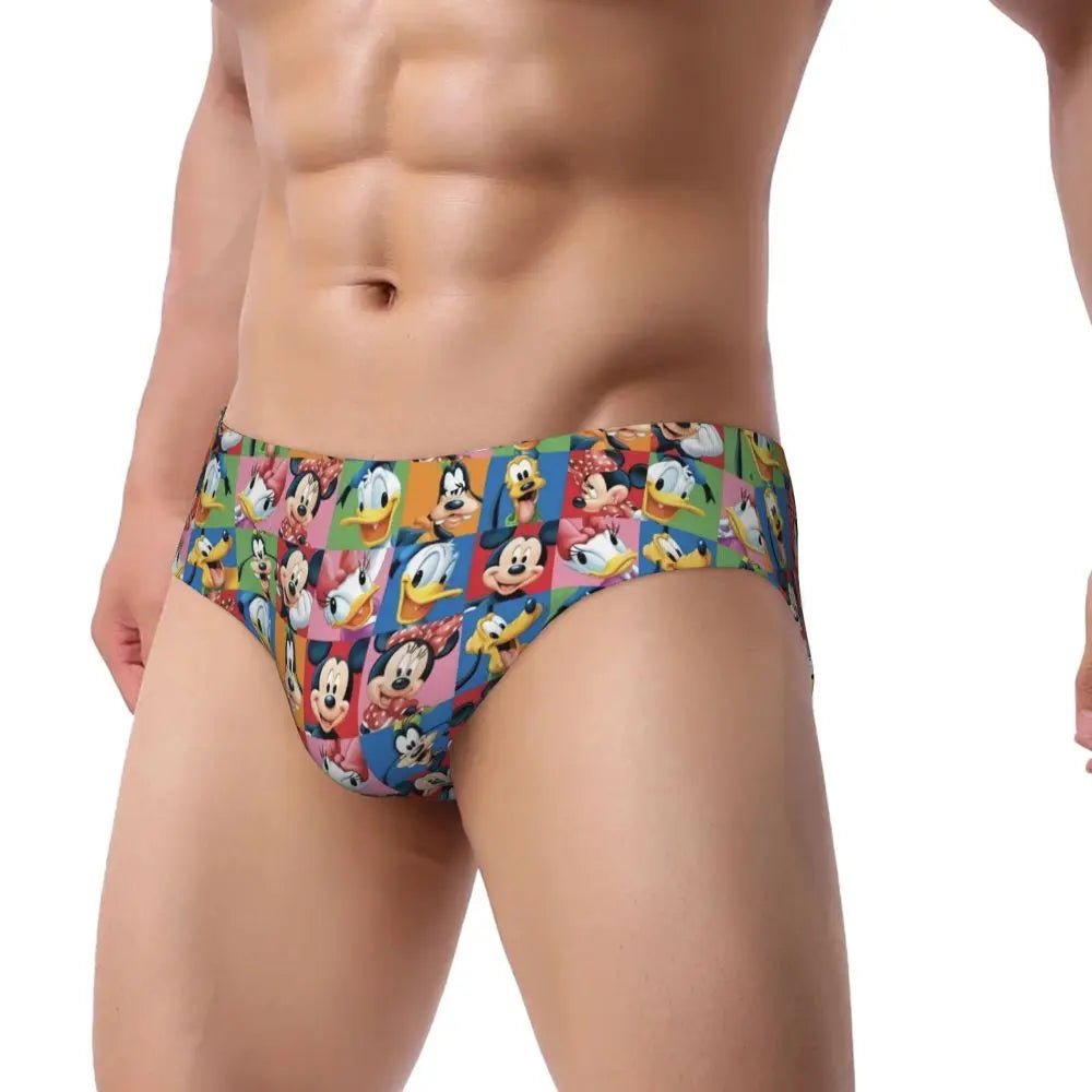 Soft Cartoon Men's Briefs - WOWihte