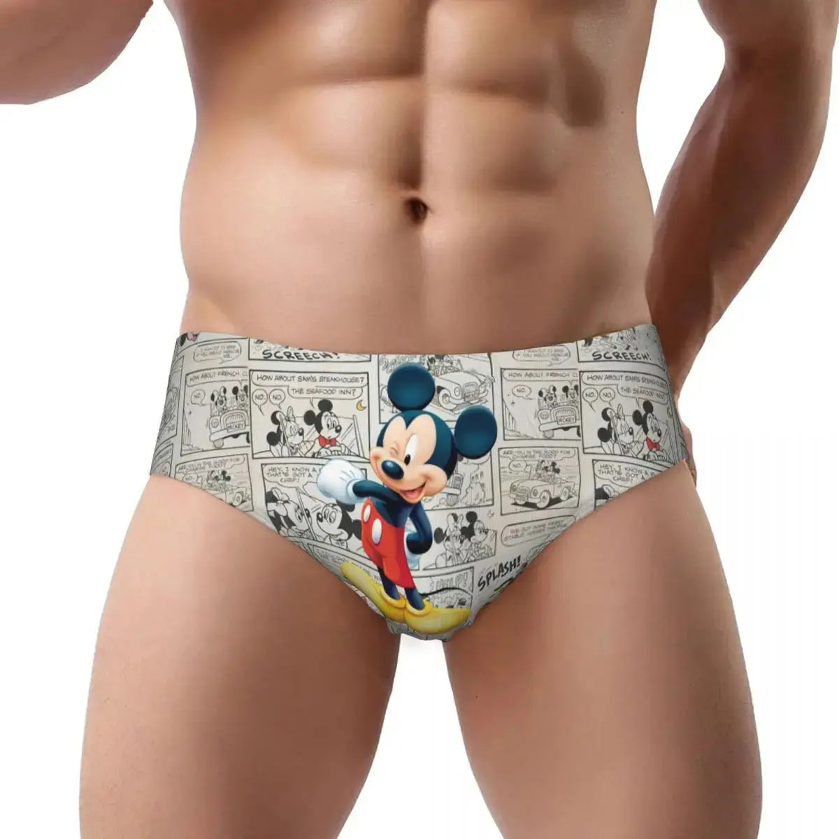 Soft Cartoon Men's Briefs - WOWihte