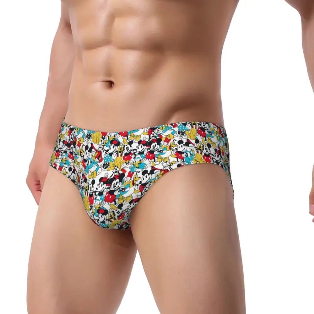 Soft Cartoon Men's Briefs - WOWihte