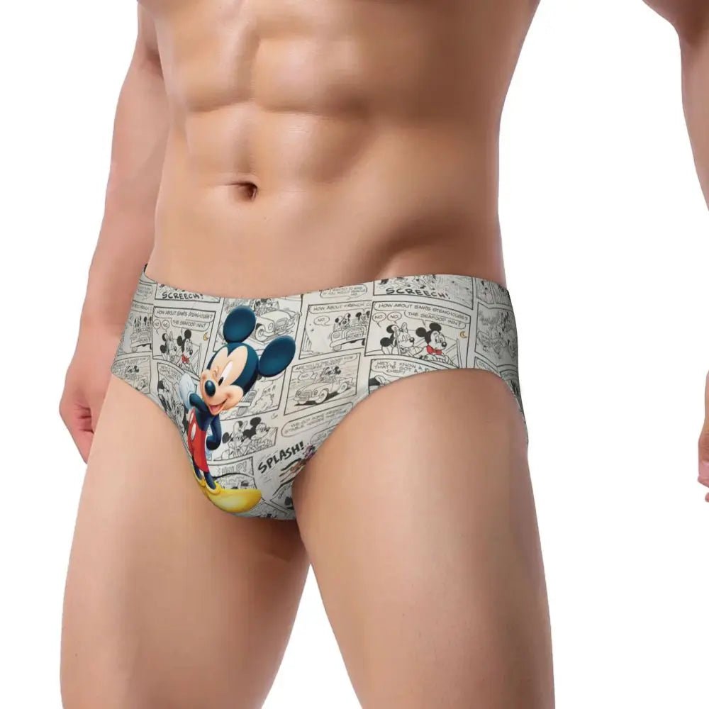 Soft Cartoon Men's Briefs - WOWihte