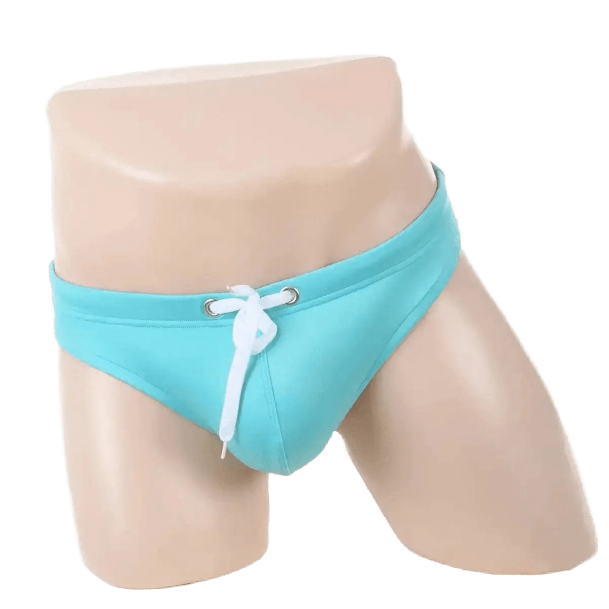 Solid Color Quick - Dry Swim Briefs - WOWihte