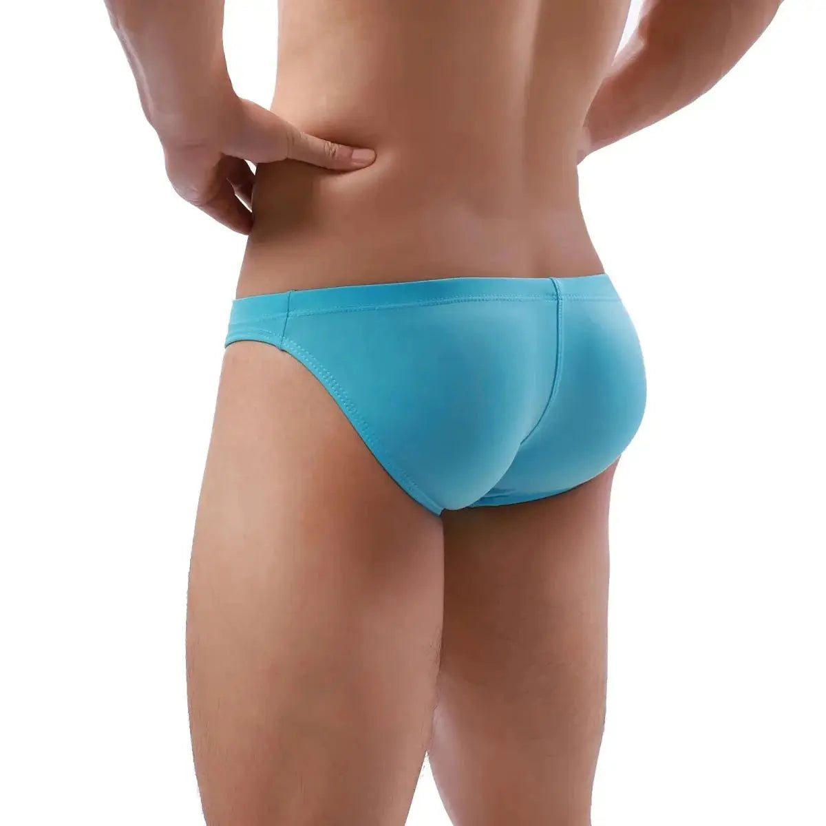Solid Color Quick-Dry Swim Briefs - WOWihte