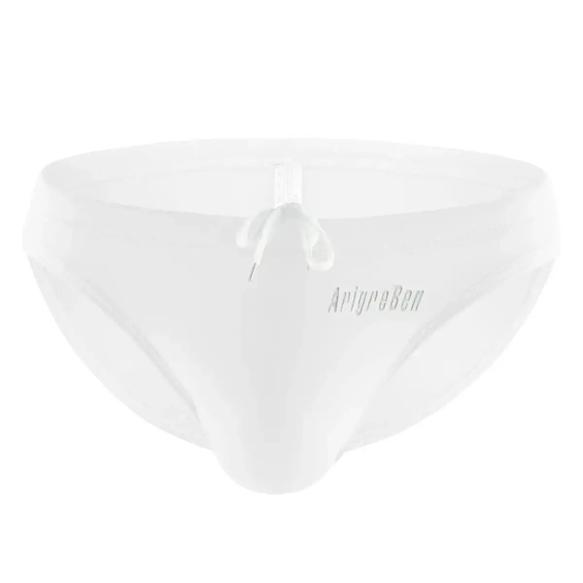 Solid Color Quick-Dry Swim Briefs - WOWihte