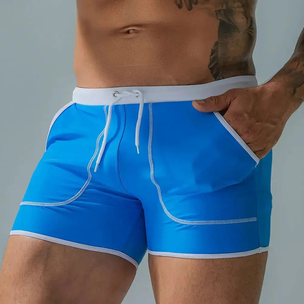 Solid Stretch Surf Trunks - WOWihte