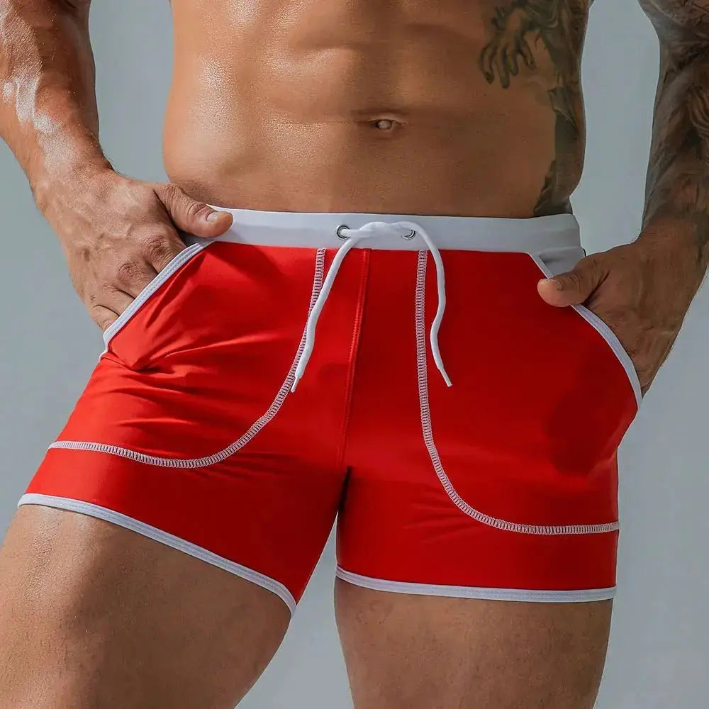 Solid Stretch Surf Trunks - WOWihte