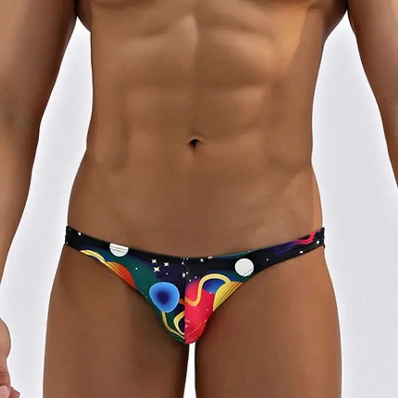 Space theme Men Swimwear - WOWihte