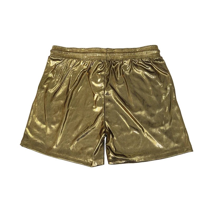 Sparkling Drawstring Men's Beach Shorts - WOWihte