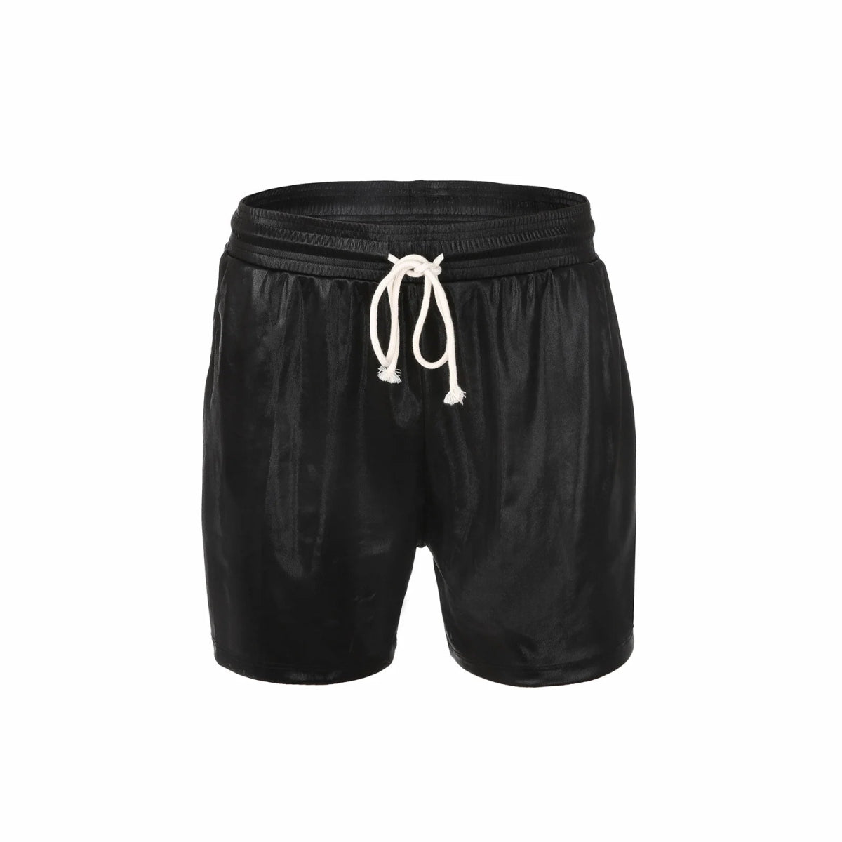 Sparkling Drawstring Men's Beach Shorts - WOWihte