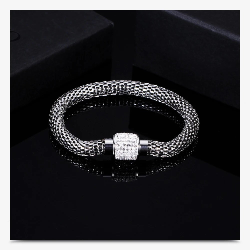 Sparkling Magnetic Stainless Steel Bracelet - WOWihte