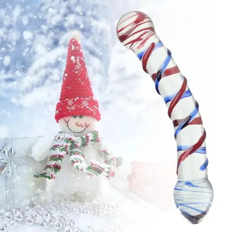 Spiral Glass Pleasure Wand - WOWihte