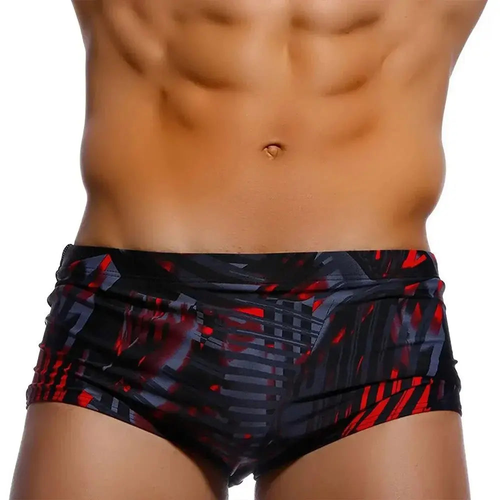 Square Graffiti - Swim Briefs - WOWihte