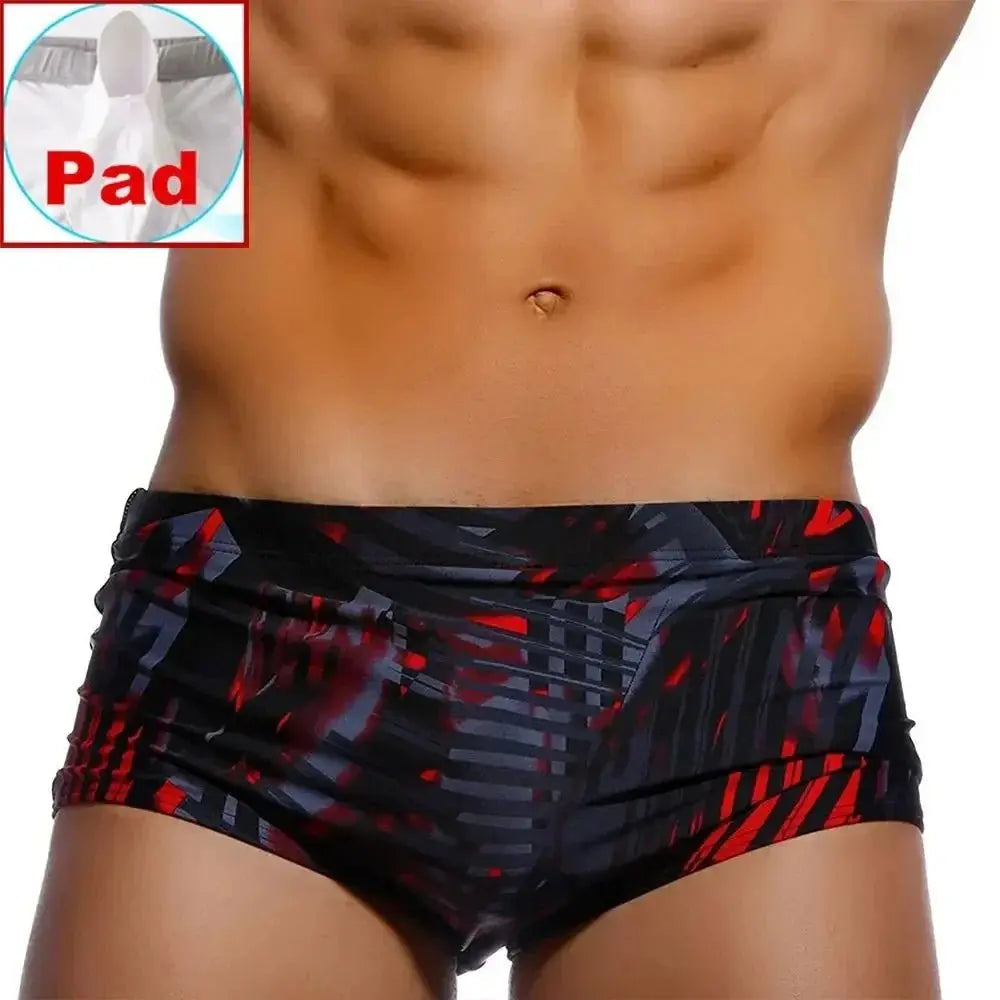 Square Graffiti - Swim Briefs - WOWihte