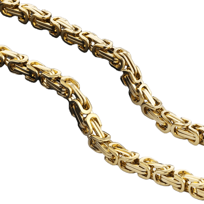 Stainless Byzantine Men's Chain Necklace - WOWihte
