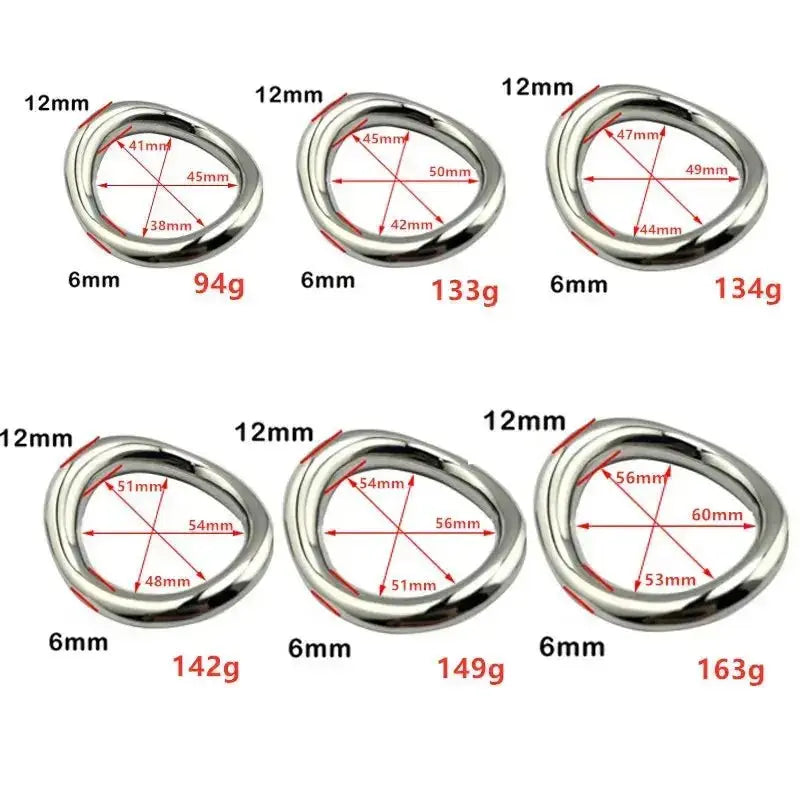 Stainless Steel Ball Stretcher Ring - WOWihte