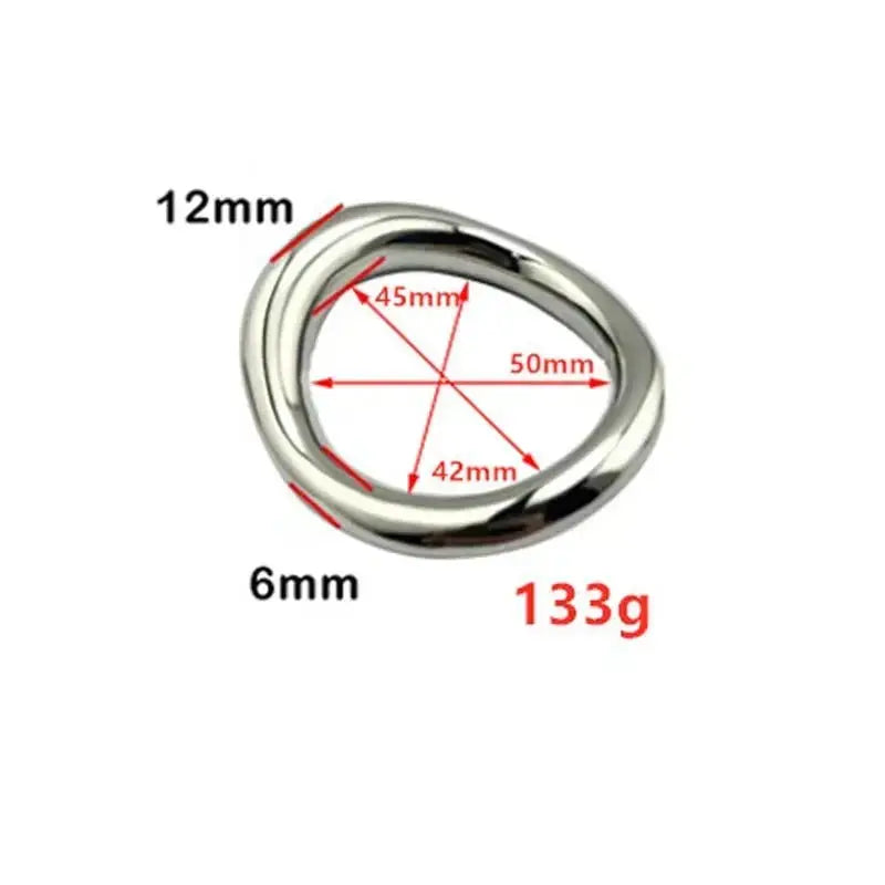 Stainless Steel Ball Stretcher Ring - WOWihte