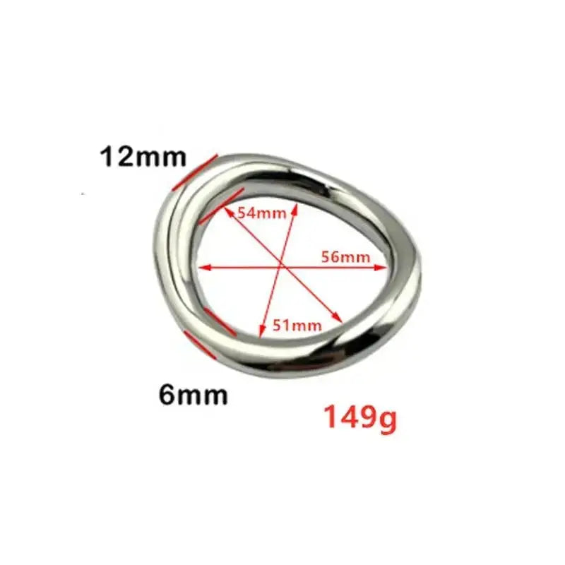 Stainless Steel Ball Stretcher Ring - WOWihte