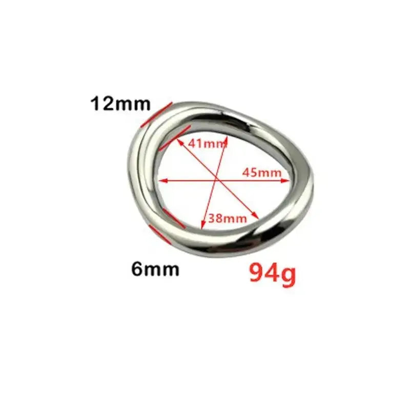 Stainless Steel Ball Stretcher Ring - WOWihte