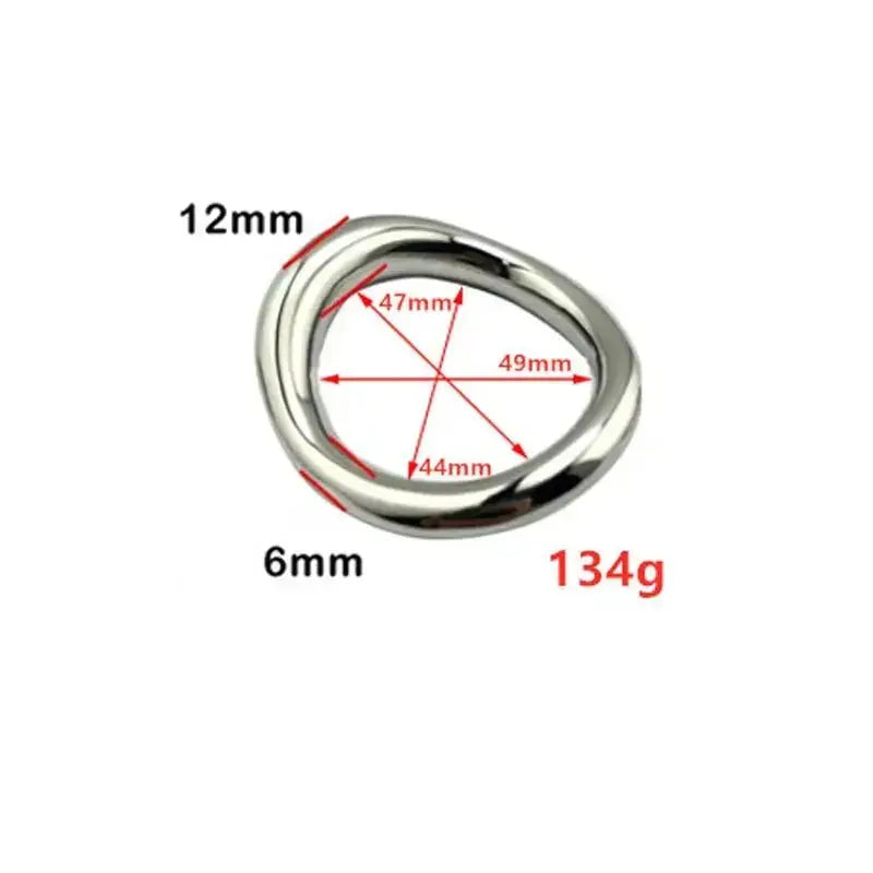 Stainless Steel Ball Stretcher Ring - WOWihte