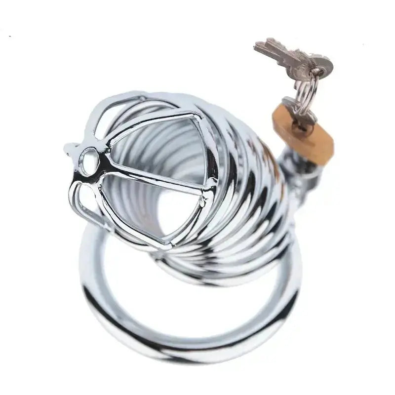 Stainless Steel Chastity Device Set - WOWihte