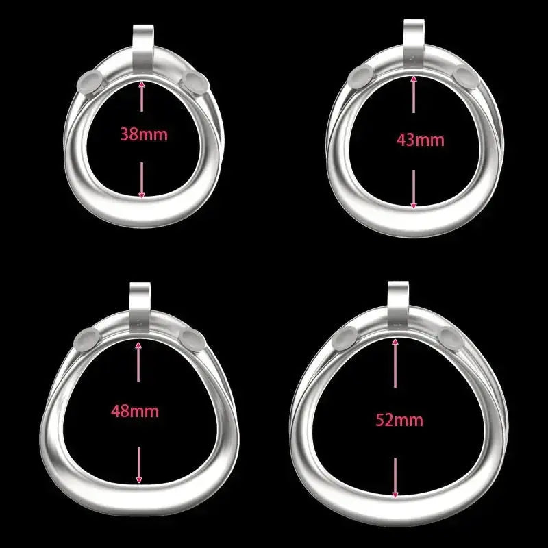 Stainless Steel Mamba Chastity Cage - WOWihte