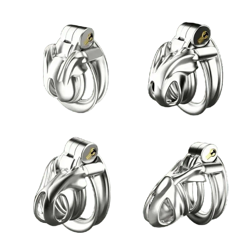 Stainless Steel Mamba Chastity Cage - WOWihte