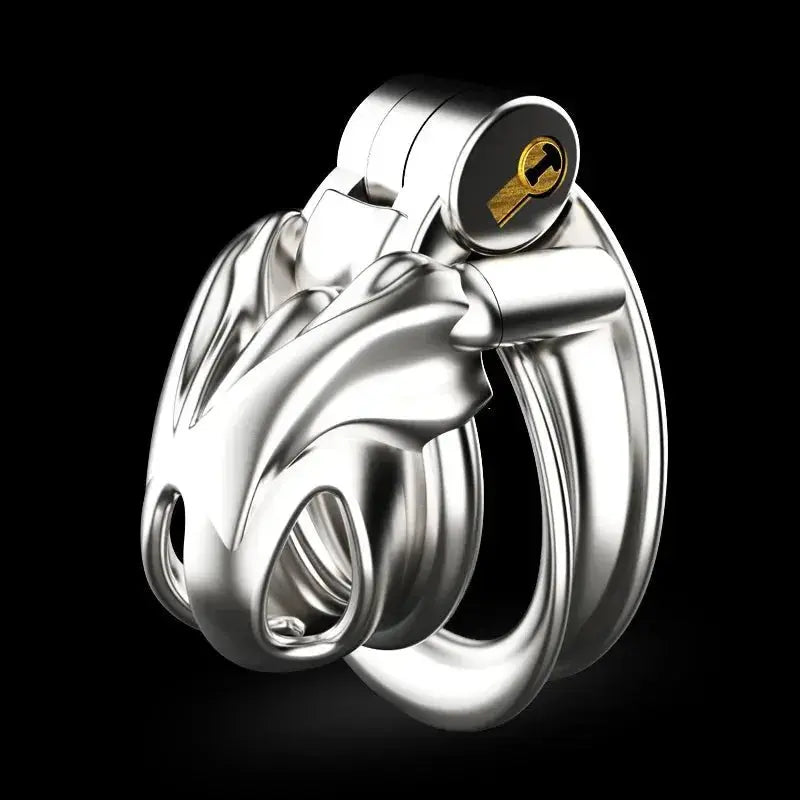 Stainless Steel Mamba Chastity Cage - WOWihte