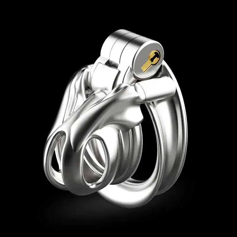 Stainless Steel Mamba Chastity Cage - WOWihte