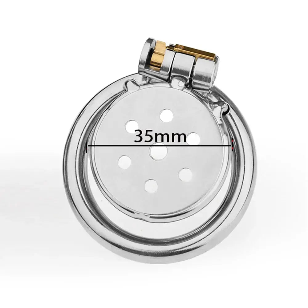 Steel Super Mini Chastity Cage - WOWihte