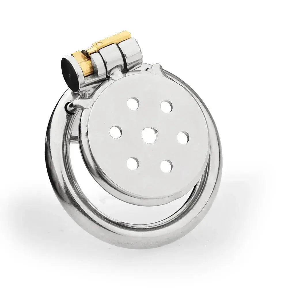 Steel Super Mini Chastity Cage - WOWihte
