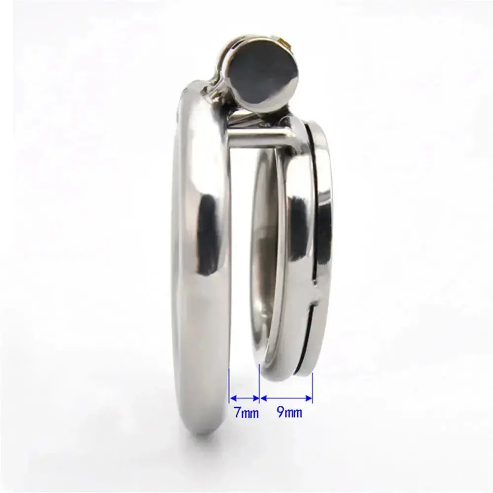 Steel Super Mini Chastity Cage - WOWihte