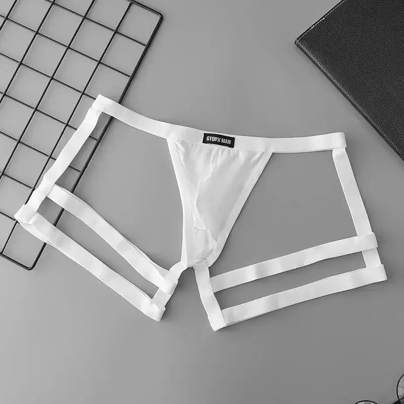 Strap Design T - Back Thong - WOWihte