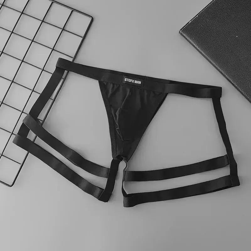 Strap Design T - Back Thong - WOWihte