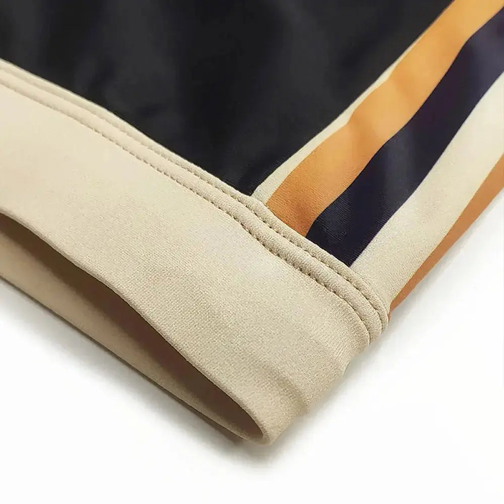Stretch Striped Swim Trunks - WOWihte