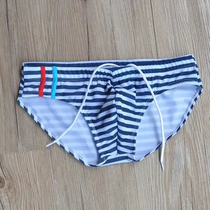 Striped Beach Swimwear Trunks - WOWihte