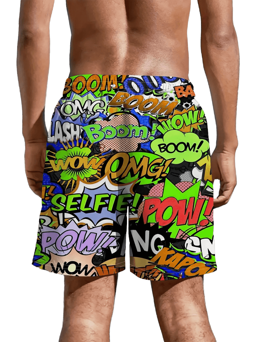 Stylish 3D Quick - Dry Surf Shorts - WOWihte
