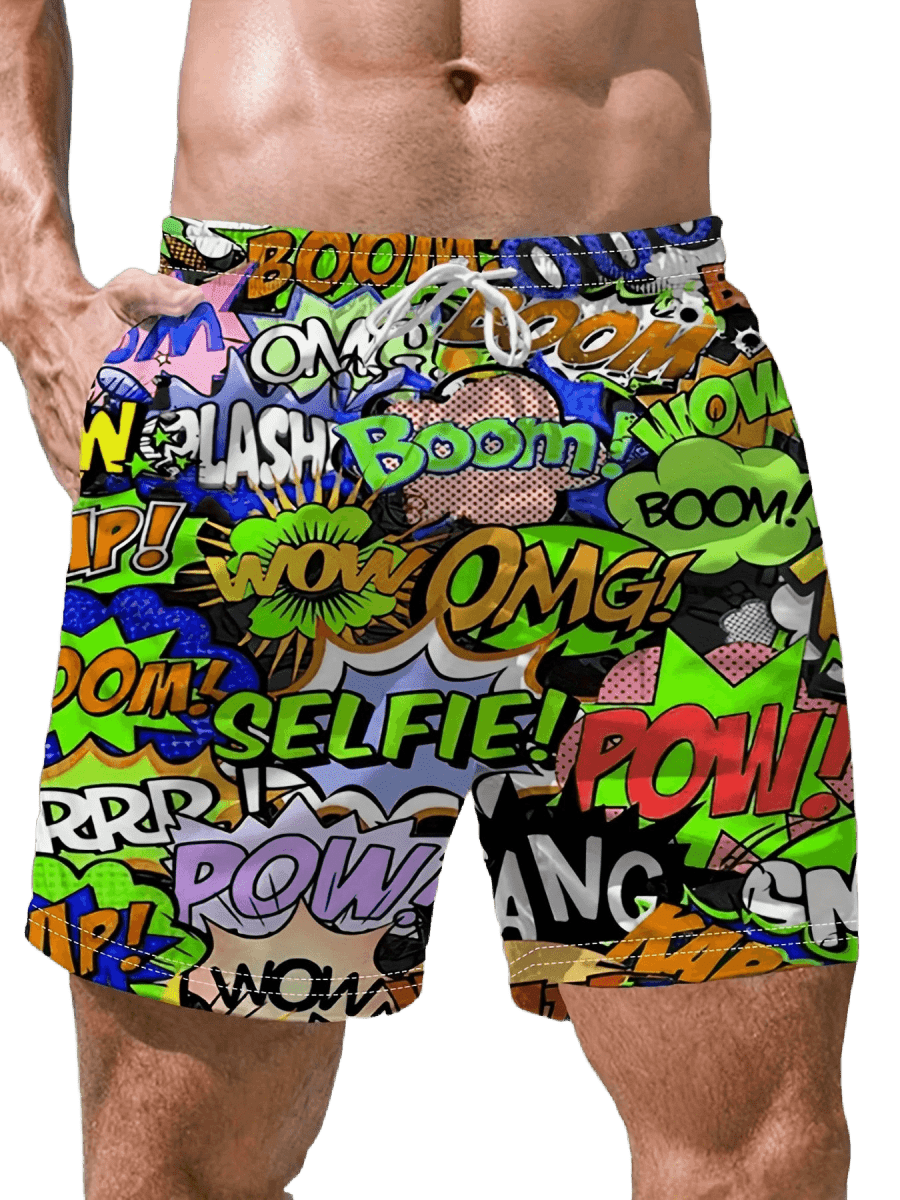 Stylish 3D Quick - Dry Surf Shorts - WOWihte