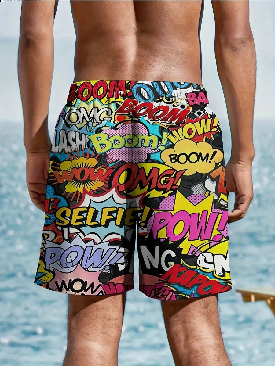 Stylish 3D Quick - Dry Surf Shorts - WOWihte