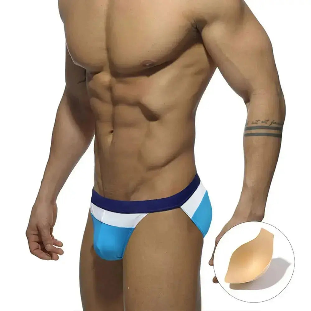 Swim Briefs Push-Up Trunks - WOWihte