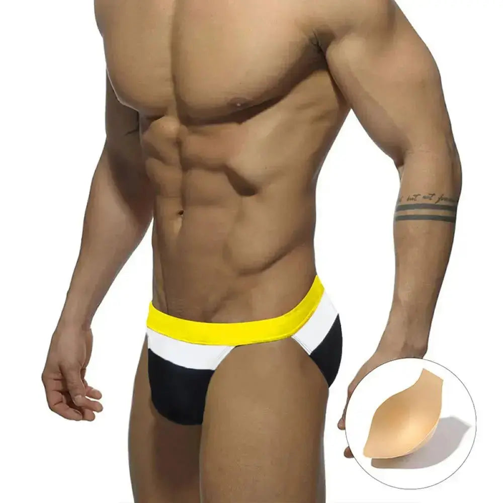 Swim Briefs Push-Up Trunks - WOWihte