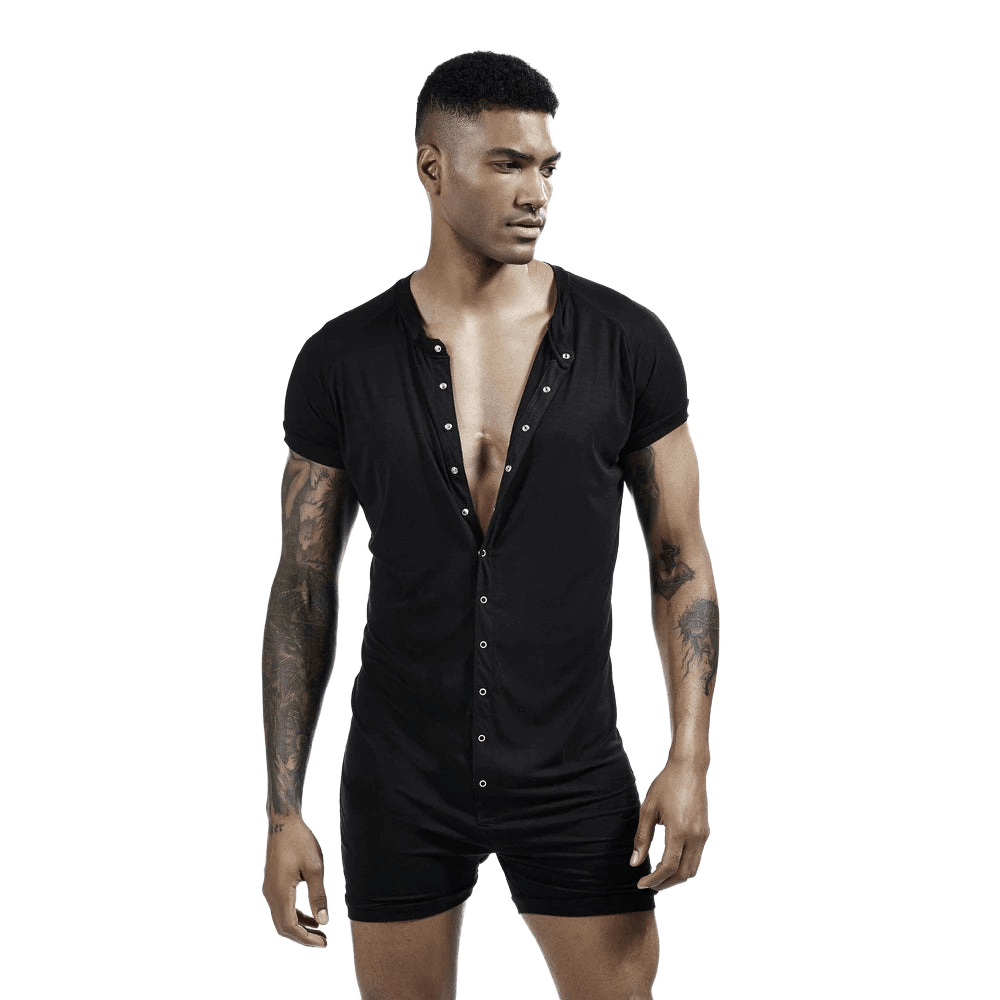 Tauwell Men's Luxe Lounge Jumpsuit - WOWihte