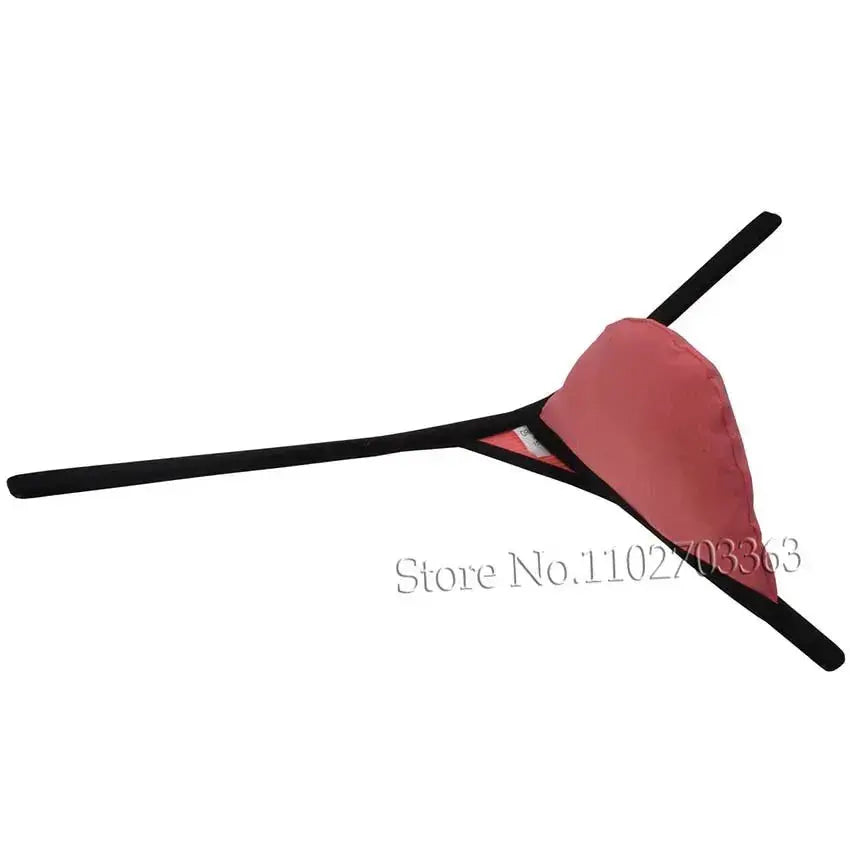 Tear Drop Contour Pouch Thong - WOWihte
