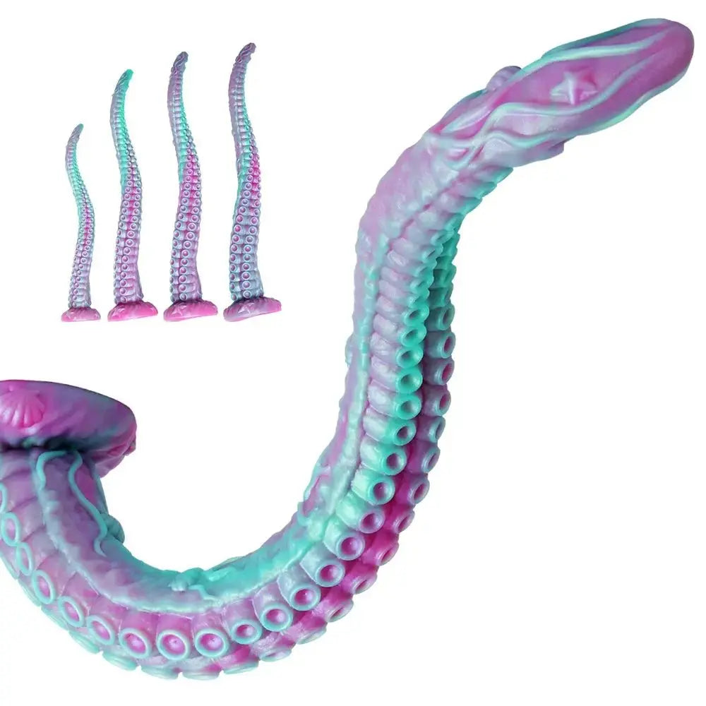 Tentacle anal plug adult vaginal massage stimulator anal plug dilator male and female monster dildo gay anus anal plug sex toy - WOWihte