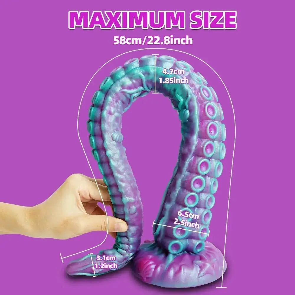 Tentacle anal plug adult vaginal massage stimulator anal plug dilator male and female monster dildo gay anus anal plug sex toy - WOWihte