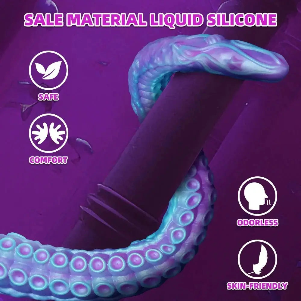 Tentacle anal plug adult vaginal massage stimulator anal plug dilator male and female monster dildo gay anus anal plug sex toy - WOWihte