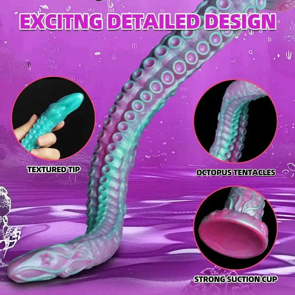 Tentacle anal plug adult vaginal massage stimulator anal plug dilator male and female monster dildo gay anus anal plug sex toy - WOWihte