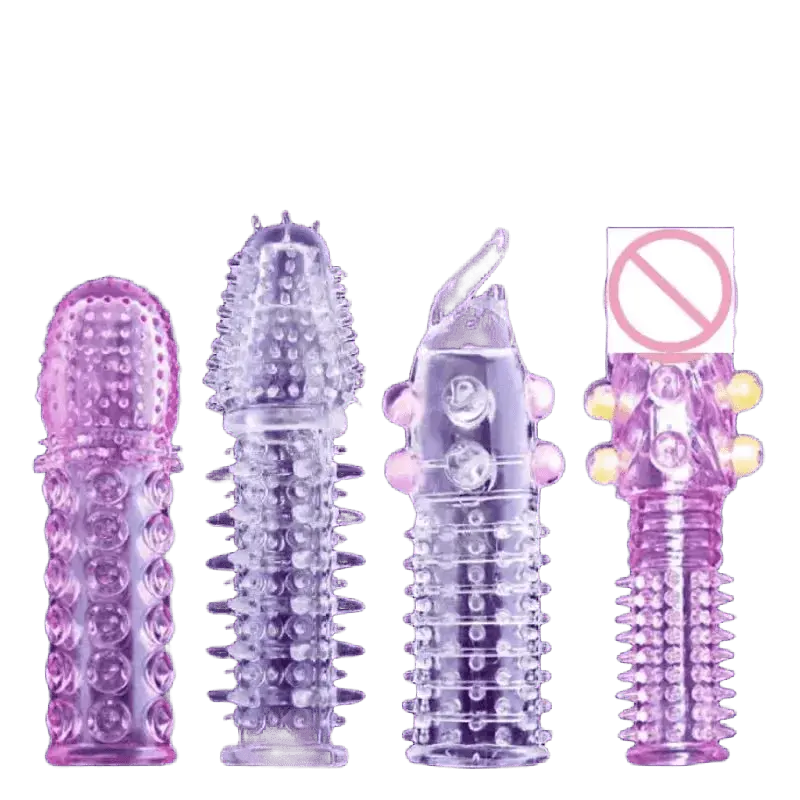 Textured Delay Condom Ring - WOWihte