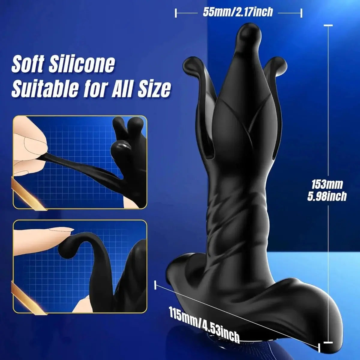 Thrusting Vibrating Prostate Massager Plug - WOWihte