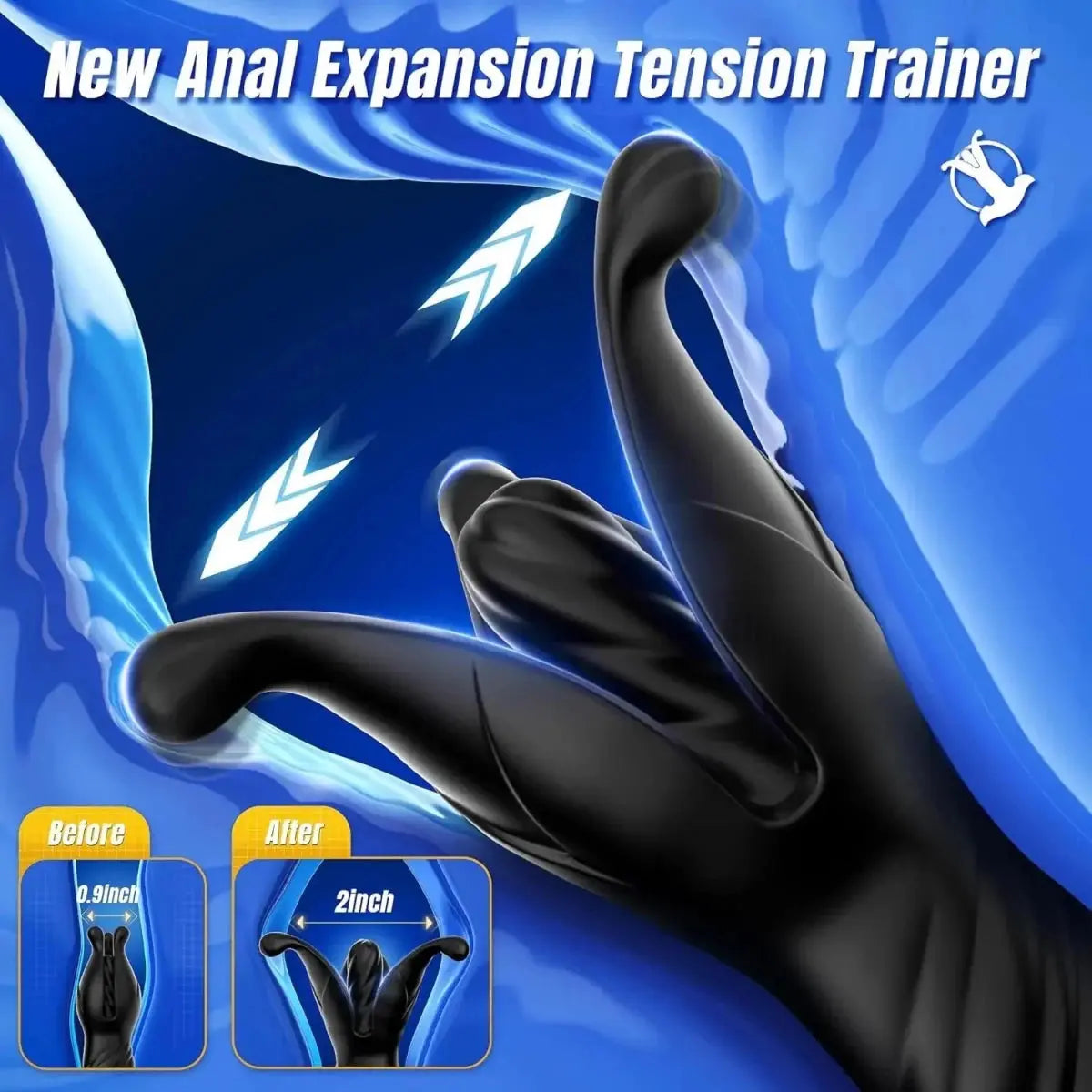 Thrusting Vibrating Prostate Massager Plug - WOWihte