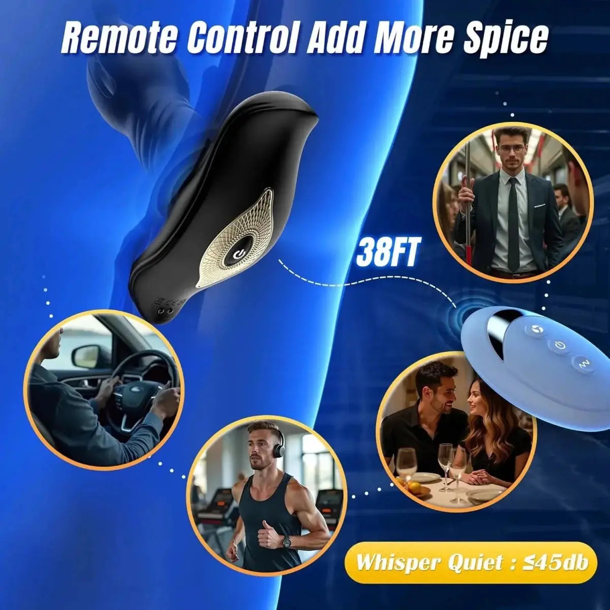 Thrusting Vibrating Prostate Massager Plug - WOWihte