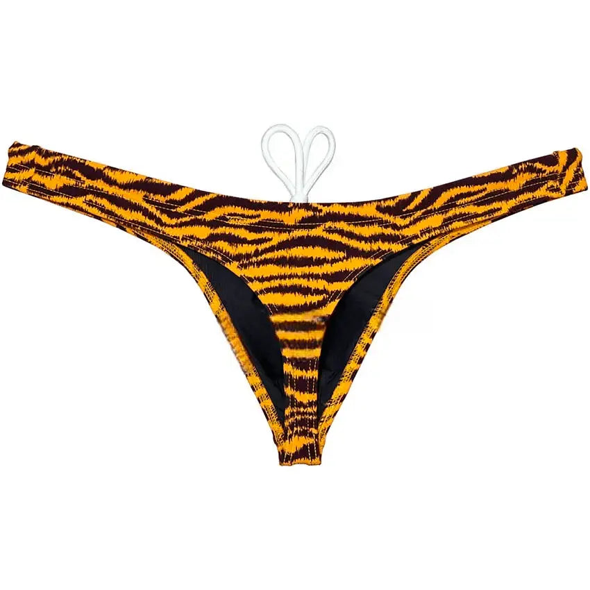 Tiger Stripe Swim Thong - WOWihte
